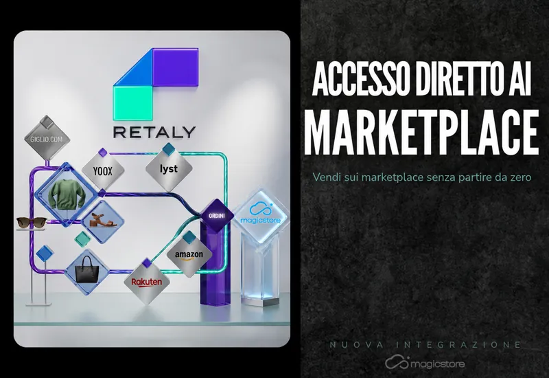 Marketplace senza complessit&agrave;: l&rsquo;integrazione con Retaly che amplia il potenziale commerciale dello stock